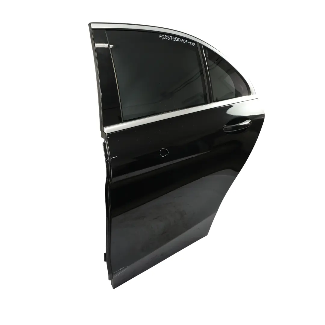Mercedes W205 Drzwi Tylne Lewe Obsidian Black Czarny Metalik - 197 - SKU A2057300105-OB - Numer Części A2057300105