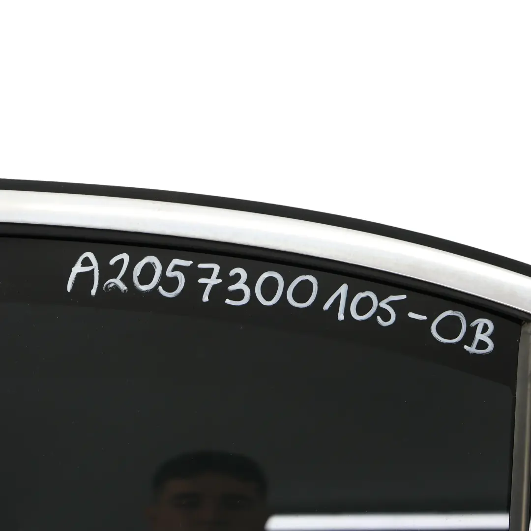 Door Rear Left N/S Obsidian Black Metallic - 197 to Mercedes W205 with Part number A2057300105 Mercedes W205 Door Rear Left N/S Obsidian Black Metallic - 197 - SKU A2057300105-OB - Part number A2057300105