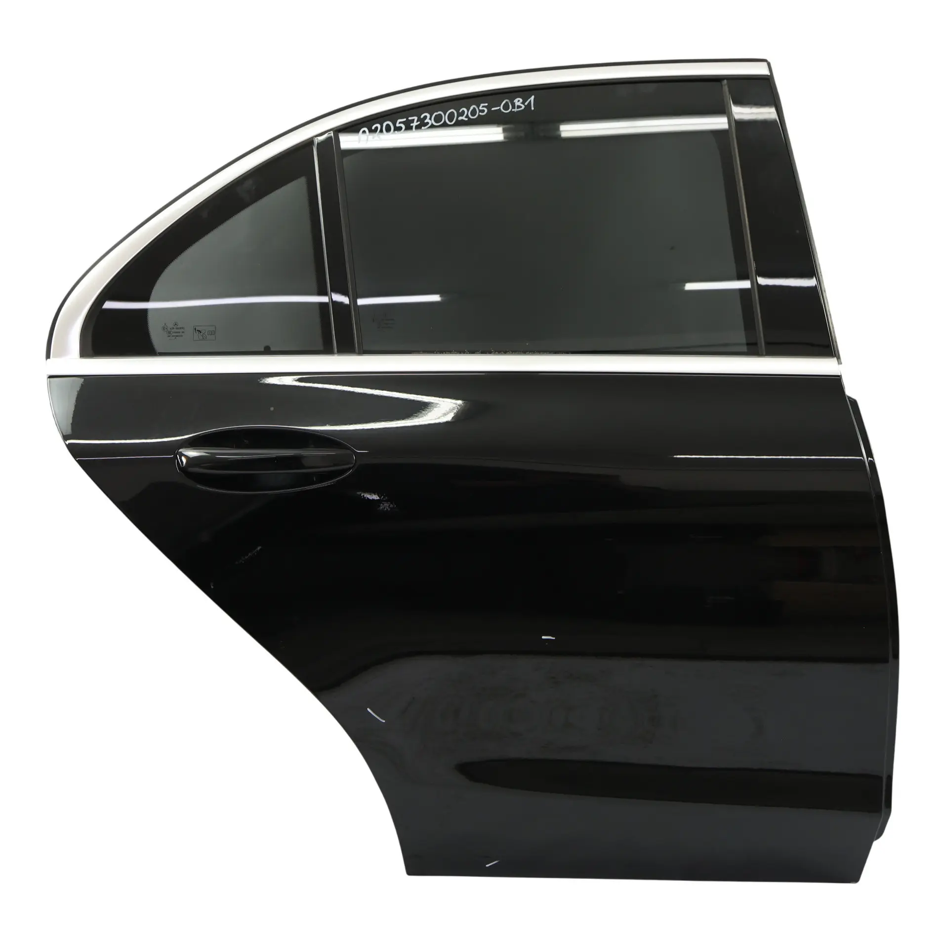 Mercedes W205 Puerta Trasera Derecha Obsidian Black Metallic - 197