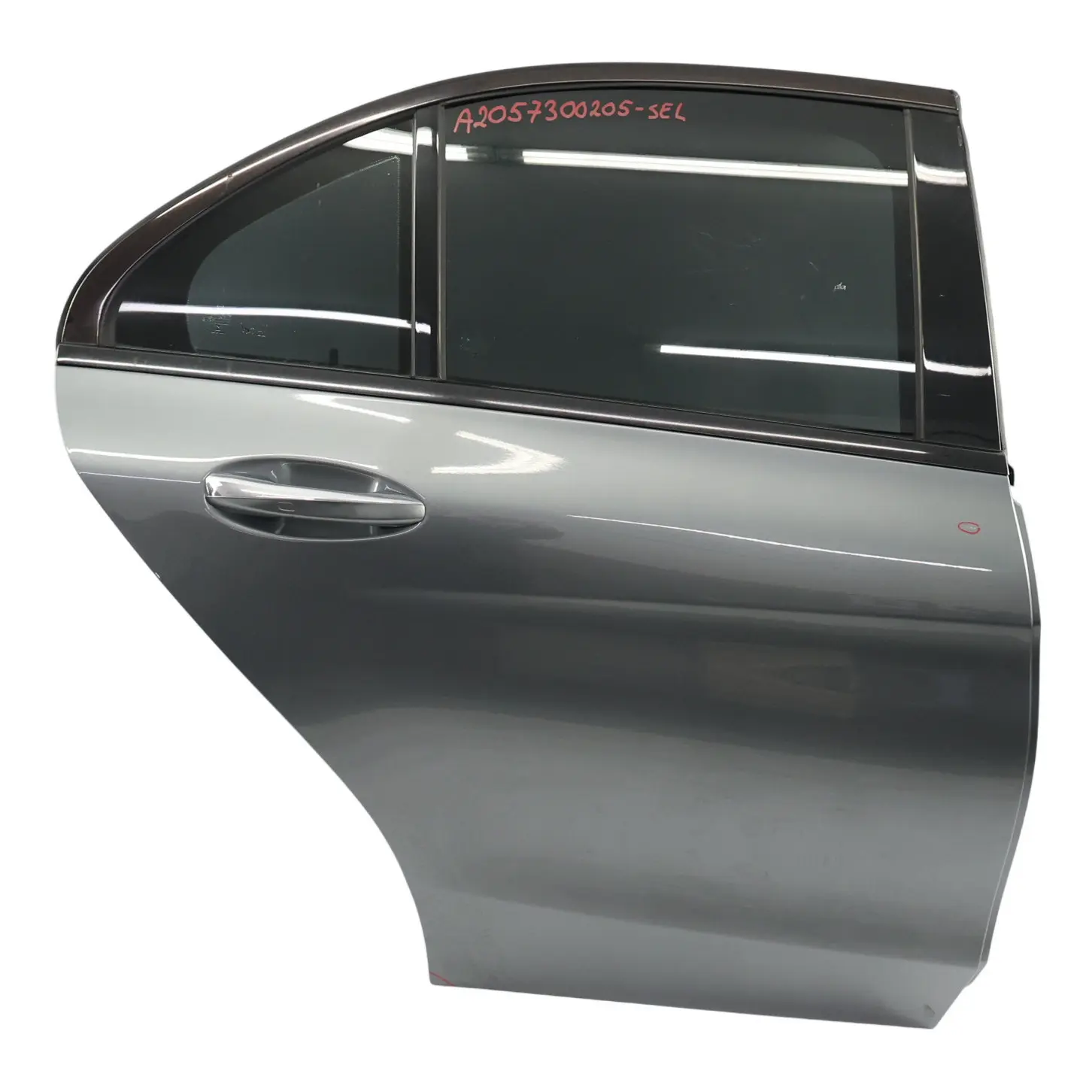 Mercedes W205 Puerta Trasera Derecha Selenite Grey Gris Metallic - 992