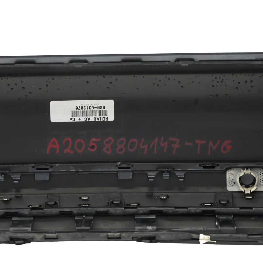 Bumper Rear Trim Panel Cover PDC Tenorite Grey Metallic - 755 to Mercedes S205 with Part number A2058804147 Mercedes S205 Bumper Rear Trim Panel Cover PDC Tenorite Grey Metallic - 755 - SKU A2058804147-TNG - Part number A2058804147