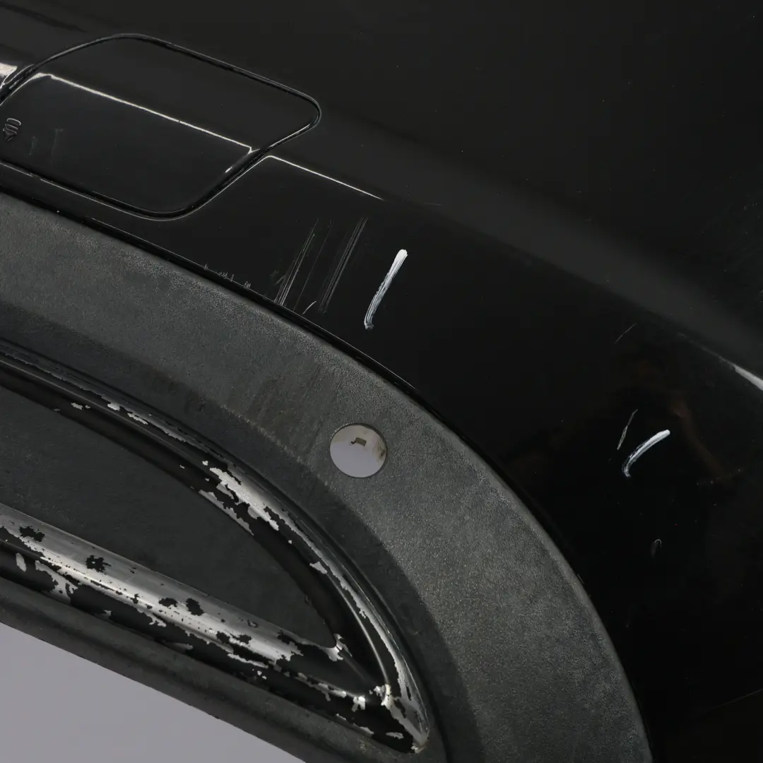 Bumper Complete PDC Obsidian Black - 197 to Mercedes W205 Rear with Part number A2058806400 Mercedes W205 Rear Bumper Complete PDC Obsidian Black - 197 - SKU A2058806400-OB - Part number A2058806400