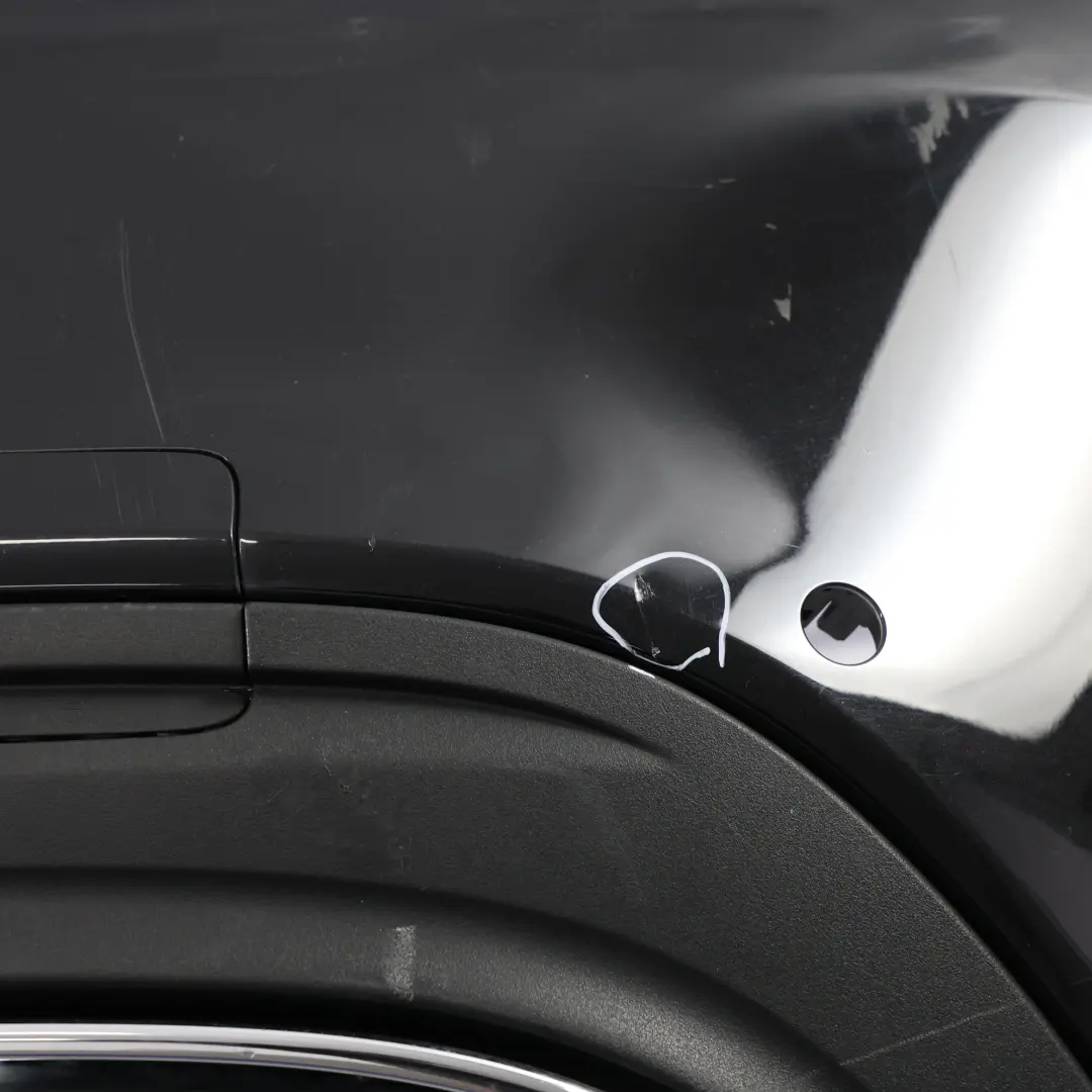 Mercedes W205 Rear Bumper Trim Panel AMG Obsidian Black Metallic - 197 - SKU A2058853304-OB - Part number A2058853304