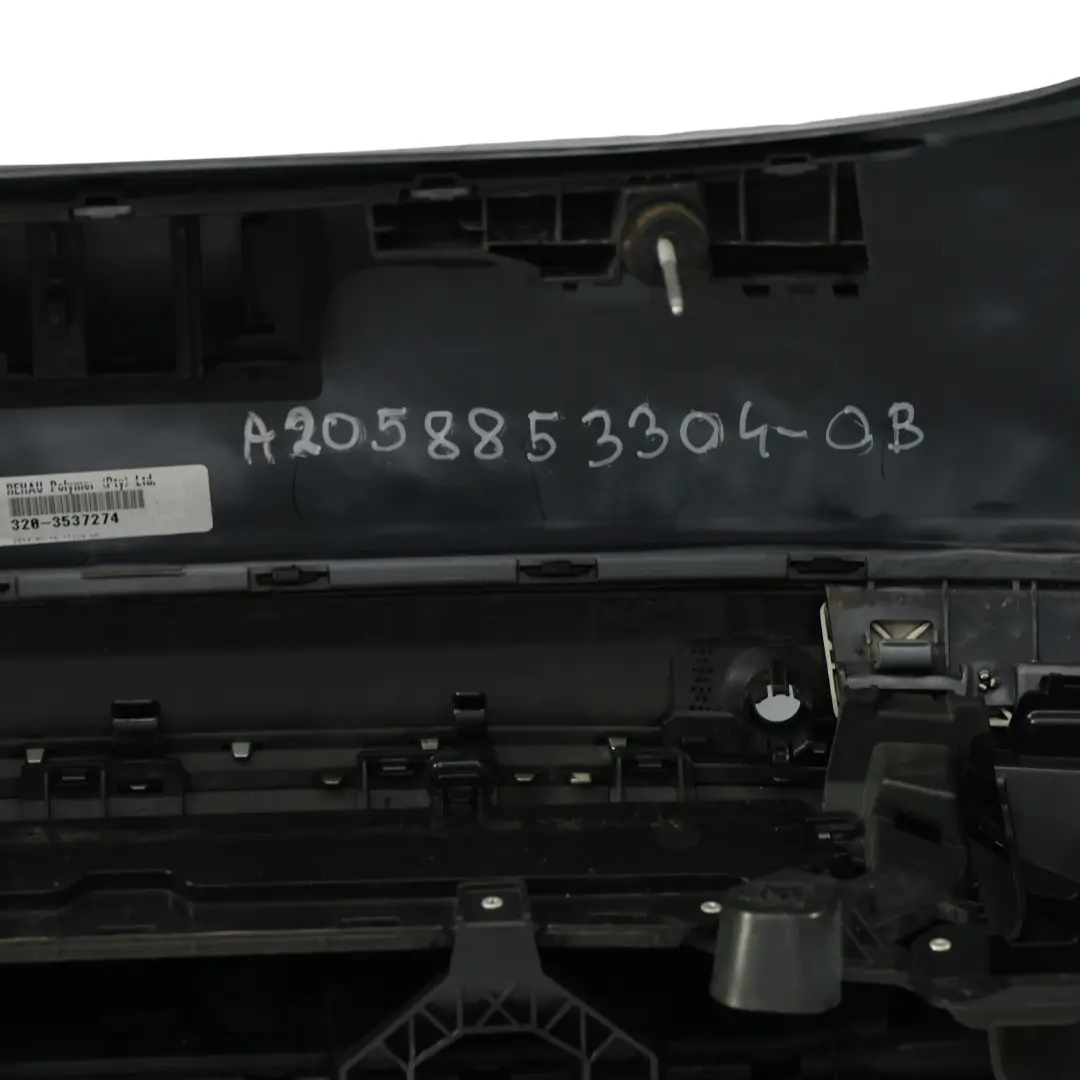 Mercedes W205 Rear Bumper Trim Panel AMG Obsidian Black Metallic - 197 - SKU A2058853304-OB - Part number A2058853304