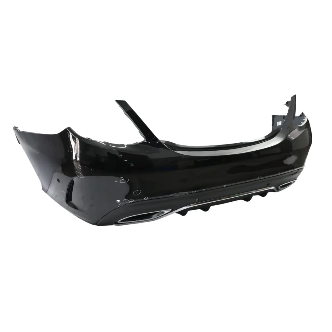 Bumper Trim Panel AMG Obsidian Black Metallic - 197 to Mercedes W205 Rear with Part number A2058853304 Mercedes W205 Rear Bumper Trim Panel AMG Obsidian Black Metallic - 197 - SKU A2058853304-OB - Part number A2058853304