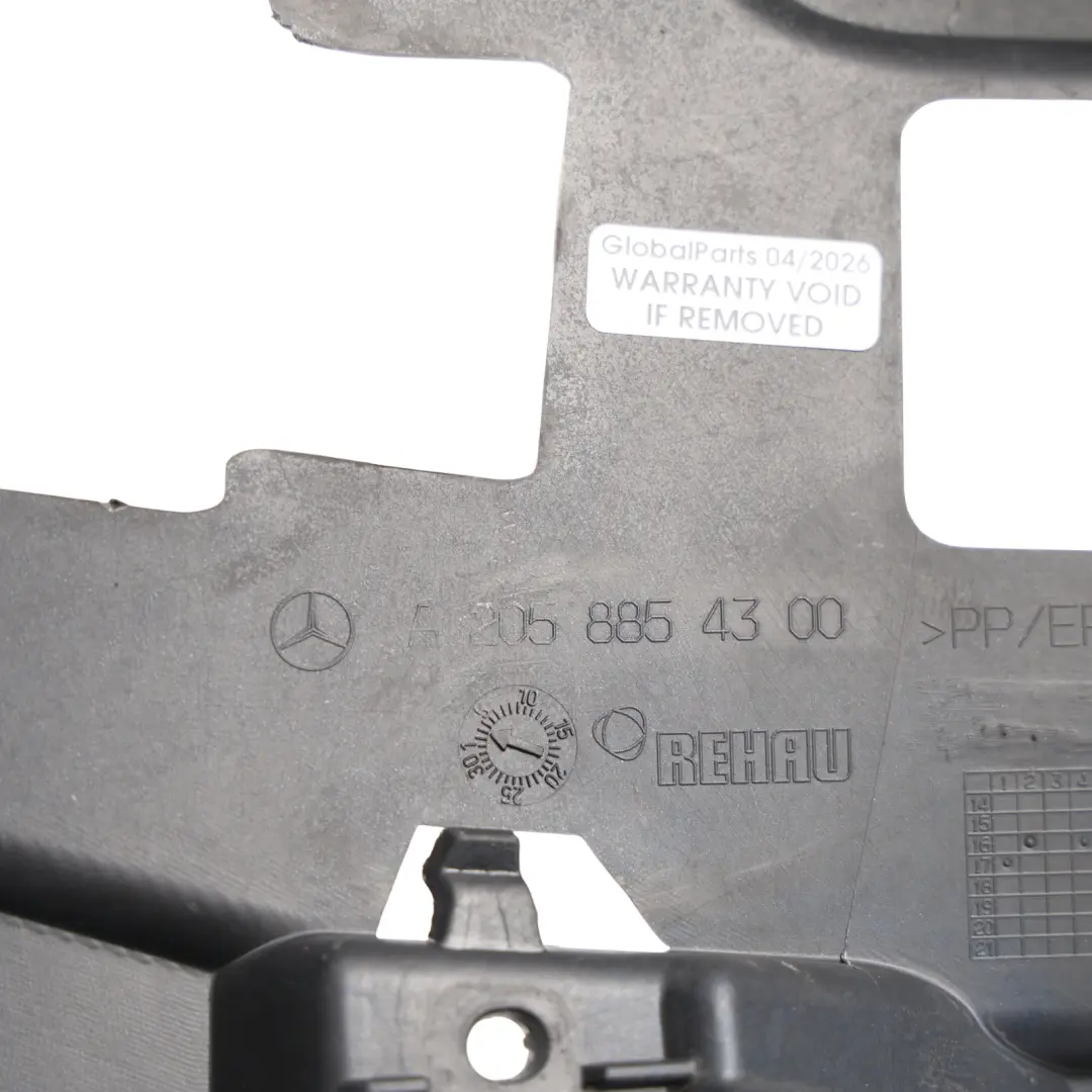 Front Bumper Mount Bracket Holder Support Left N/S to Mercedes C205 with Part number A2058854300 Mercedes C205 Front Bumper Mount Bracket Holder Support Left N/S - SKU A2058854300 - Part number A2058854300