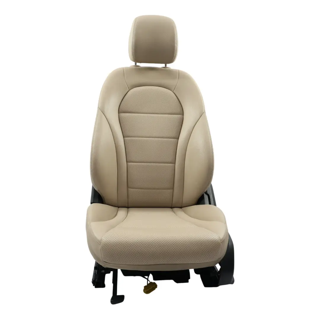 Mercedes GLC X253 Front Seat Heated Electric Imitation Leather Beige Left N/S - SKU A2059101147-11 - Part number A2059101147