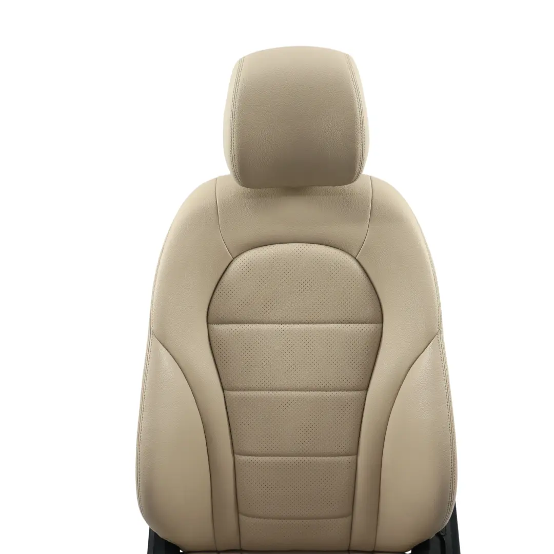 Mercedes GLC X253 Front Seat Heated Electric Imitation Leather Beige Left N/S - SKU A2059101147-11 - Part number A2059101147