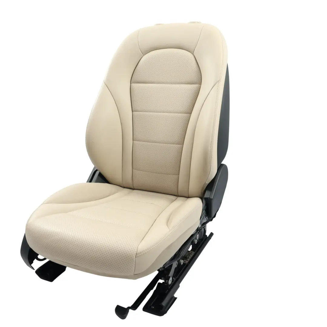 Mercedes GLC X253 Asiento Delantero Calefacción Eléctrico Cuero Beige Izquierdo - SKU A2059101147-12 - Número de pieza A2059101147