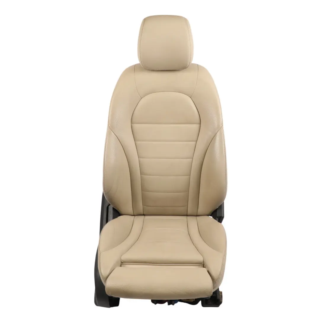 Mercedes W205 Front Seat Interior Seating Heated Memory Right O/S Leather Beige