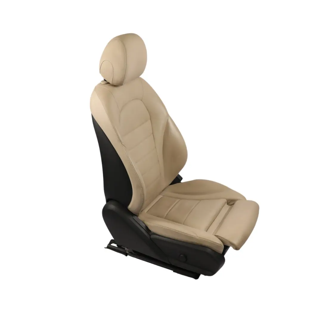 Mercedes W205 Front Seat Interior Seating Heated Memory Right O/S Leather Beige - SKU A2059105912-2 - Part number A2059105912