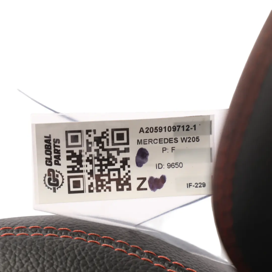 Front Seat Heated Memory Leather Alcantara Black Right O/S to Mercedes W205 with Part number A2059109712 Mercedes W205 Front Seat Heated Memory Leather Alcantara Black Right O/S - SKU A2059109712-1 - Part number A2059109712