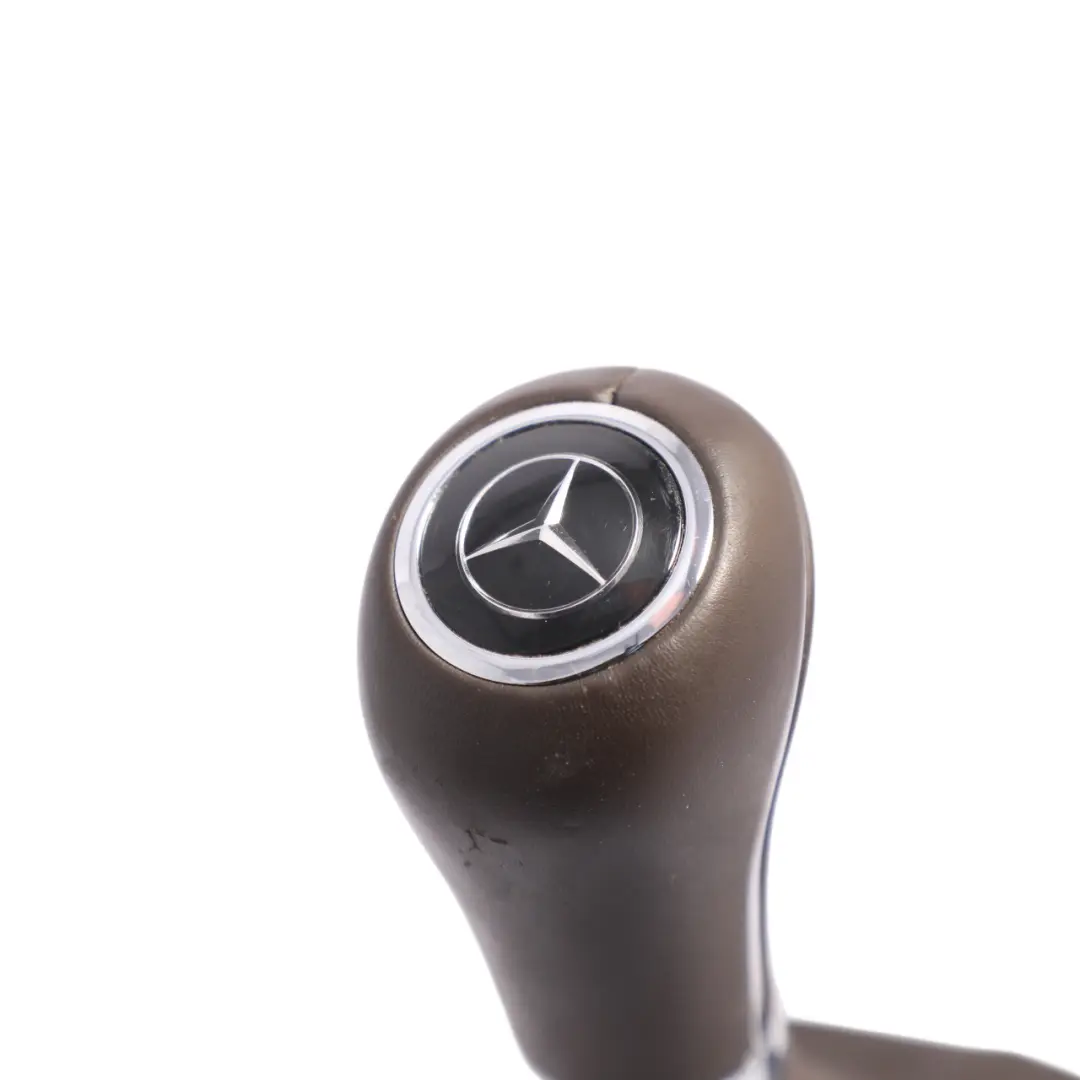 Mercedes W207 Gear Shift Knob Lever Selector Cover Brown Automatic - SKU A2072670510-2 - Part number A2072670510