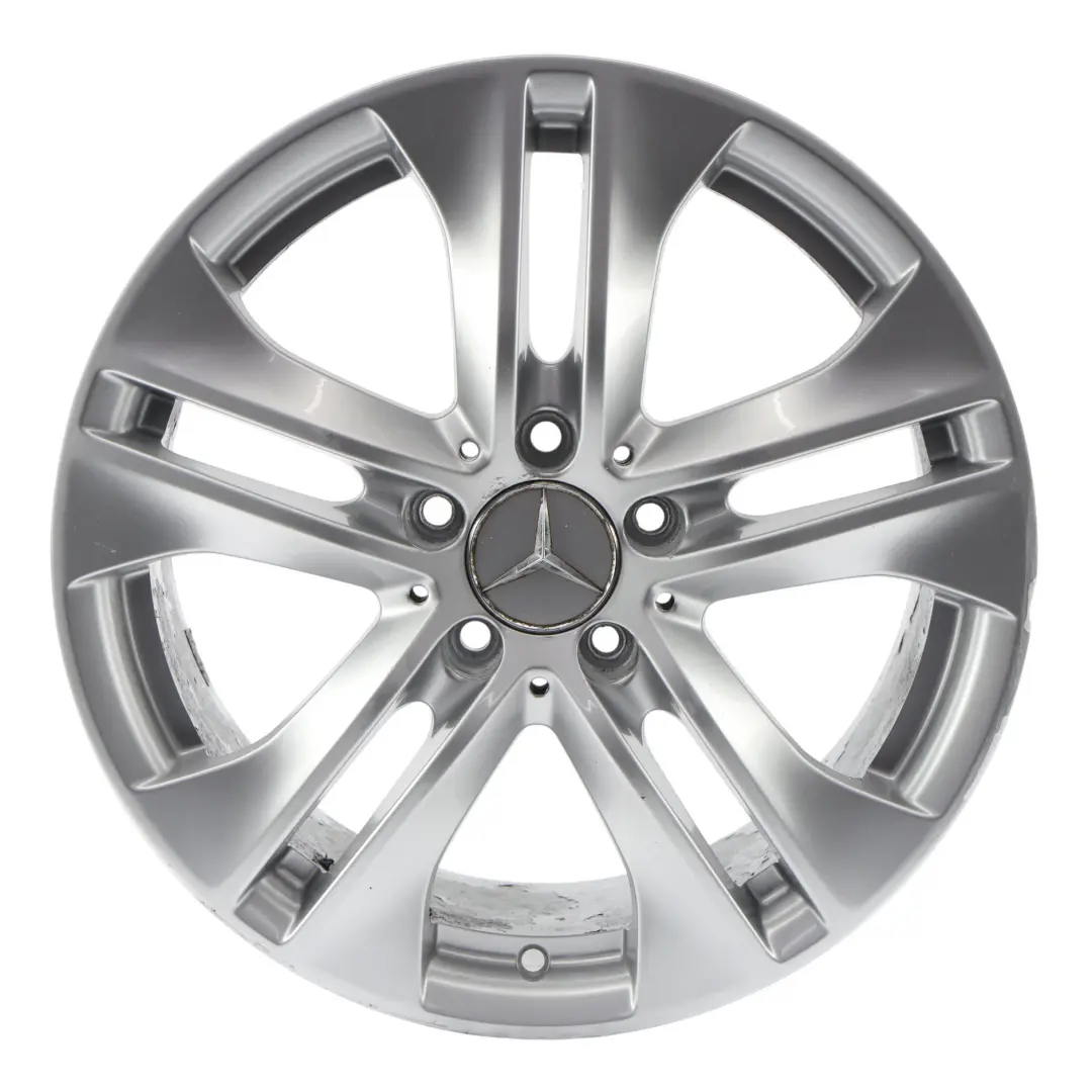 Alloy Rim 17" 5 Double Spoke 7,5J ET:45 Silver to Mercedes C207 Wheel with Part number A2074010602 Mercedes C207 Wheel Alloy Rim 17" 5 Double Spoke 7,5J ET:45 Silver - SKU A2074010602-1 - Part number A2074010602