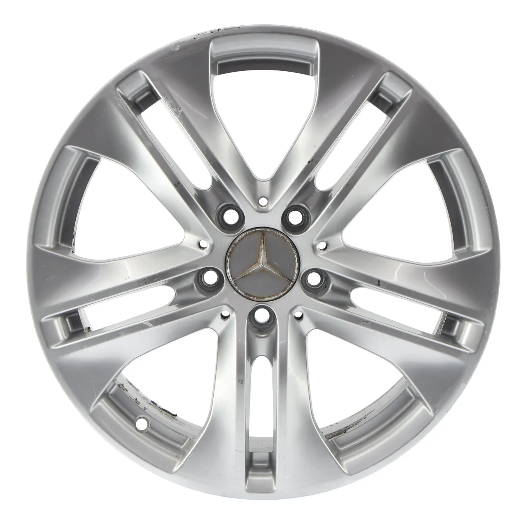 Mercedes C207 Wheel Alloy Rim 17" 5 Double Spoke 7,5J ET:45 Silver A2074010602