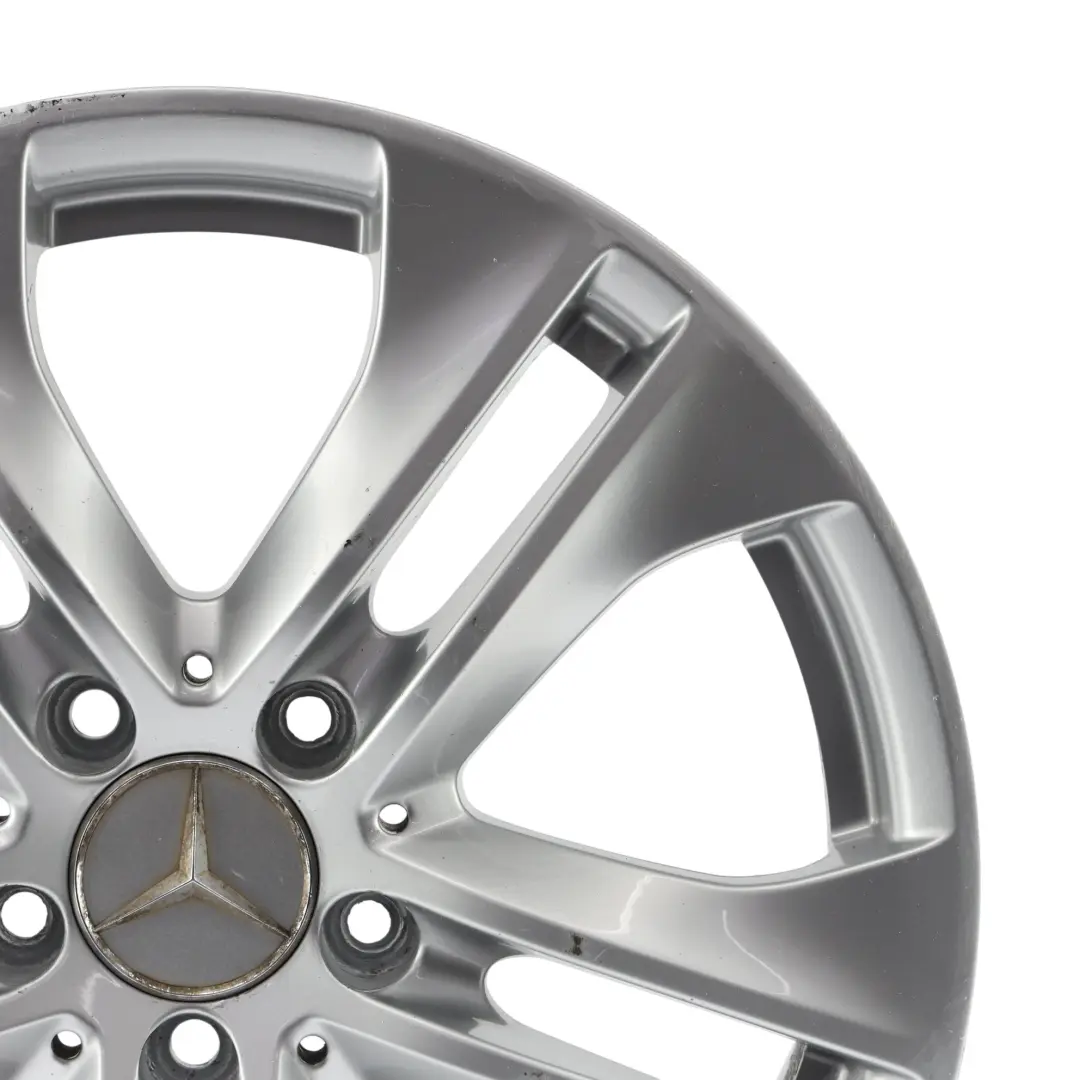Mercedes C207 Wheel Alloy Rim 17" 5 Double Spoke 7,5J ET:45 Silver - SKU A2074010602-2 - Part number A2074010602