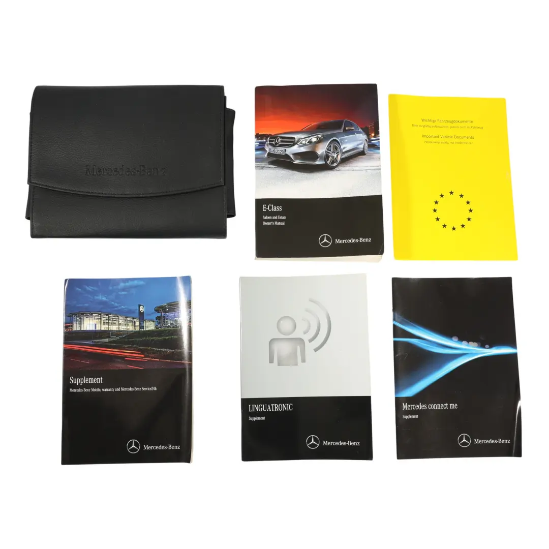 Owner's Handbook Supplement Books Slipcase Pouch Case Wallet Set to Mercedes W212 with Part number A2075847402 Mercedes W212 Owner's Handbook Supplement Books Slipcase Pouch Case Wallet Set - SKU A2075847402 - Part number A2075847402