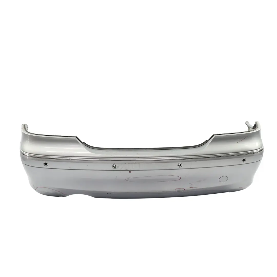 Mercedes W209 Rear Bumper Trim Panel Covering Iridium Silver Metallic - 775 - SKU A2098800040-IRS - Part number A2098800040