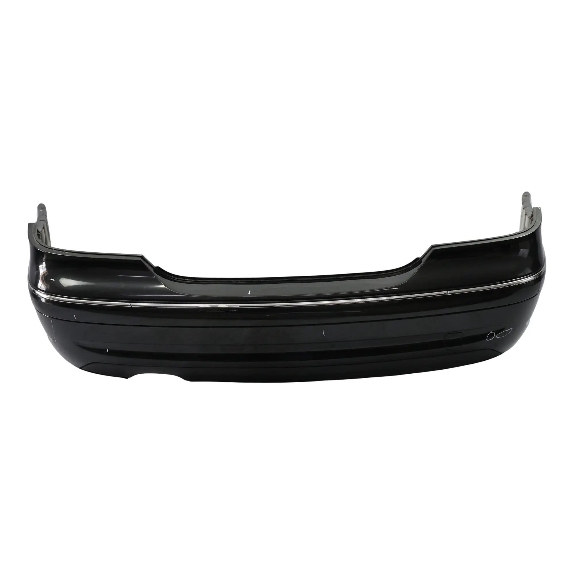 Mercedes W209 Rear Bumper AMG Trim Panel Covering Obsidian Black Metallic - 197