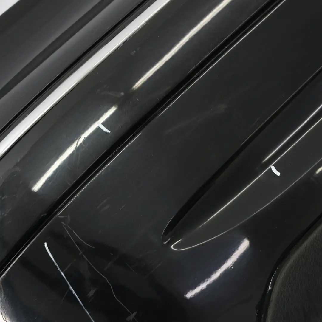 Mercedes W209 Rear Bumper AMG Trim Panel Covering Obsidian Black Metallic - 197 - SKU A2098851425-OB - Part number A2098851425