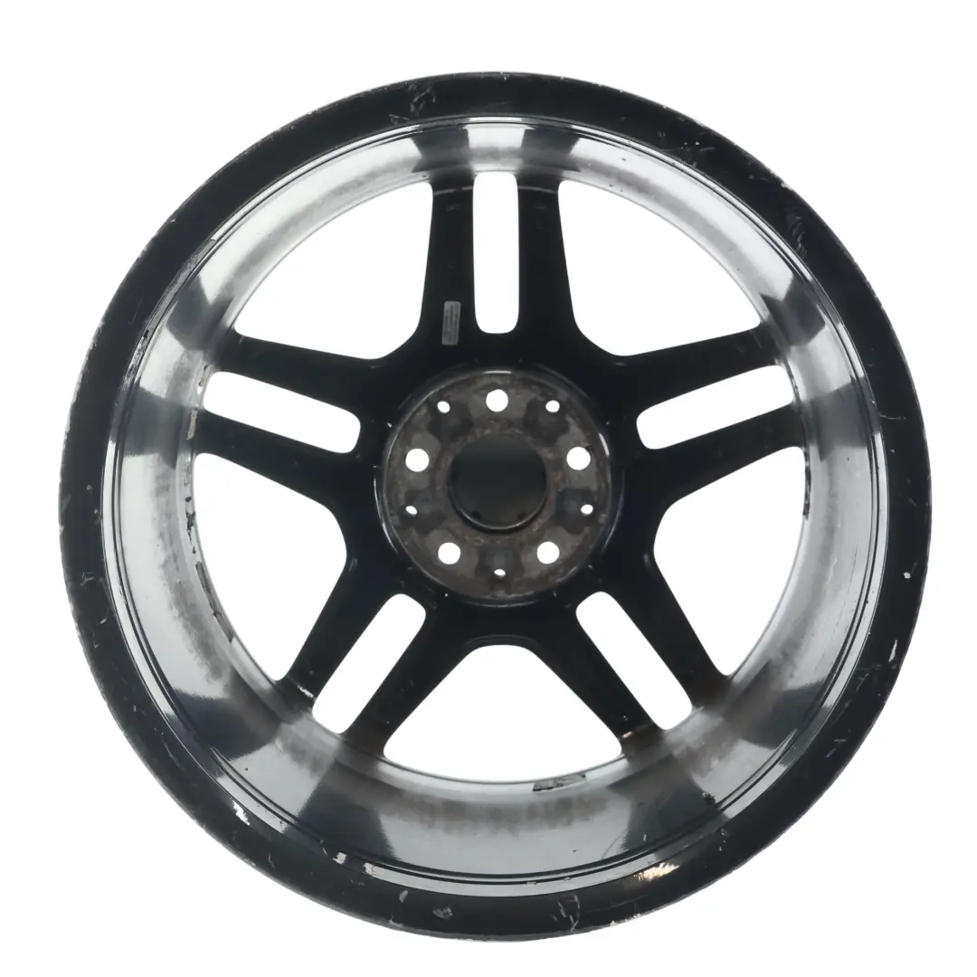 Mercedes W212 AMG Schwarz Hinterrad Alufelge 18" ET:54 9J - SKU A2124010400-3 - Teilenummer A2124010400