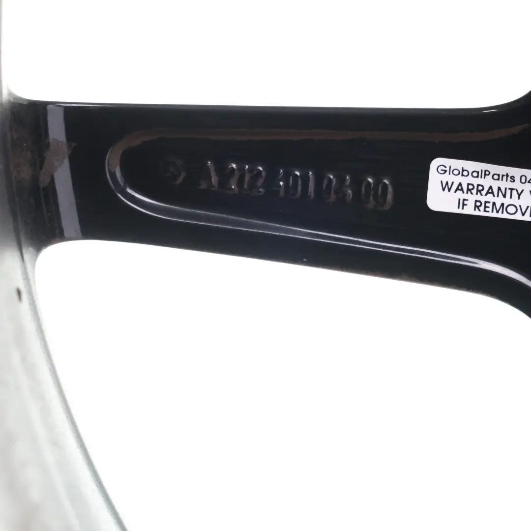 Mercedes W212 AMG Czarna Tylna Felga Aluminiowa 18" ET:54 9J - SKU A2124010400-3 - Numer Części A2124010400
