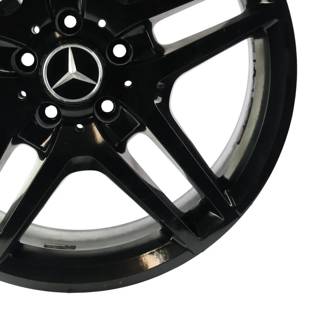Mercedes W212 AMG Nero Cerchio Lega Posteriore 18" ET:54 9J - SKU A2124010400-3 - Numero di parte A2124010400