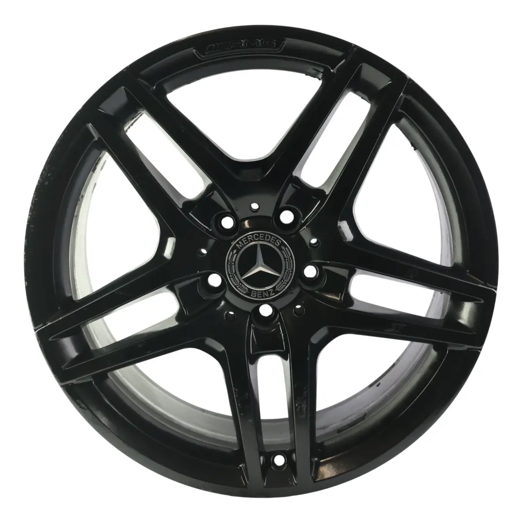 Mercedes W212 AMG Llanta Aleación Trasera Negra 5-Doble Radio 18" ET:54 9J - SKU A2124010400-5 - Número de pieza A2124010400