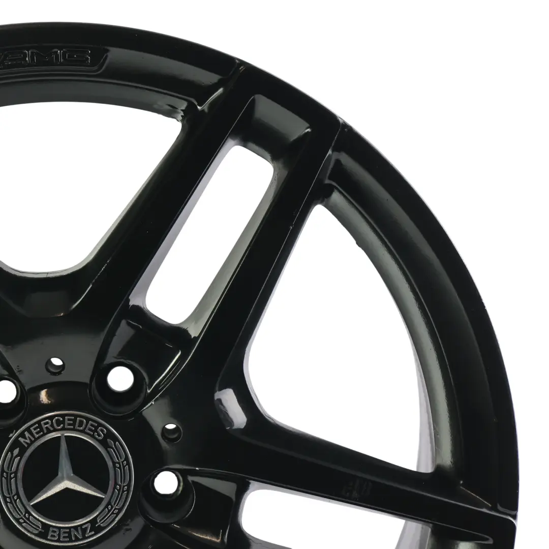 Mercedes W212 AMG Rear Wheel Alloy Rim Black 5-Double Spoke 18" ET:54 9J - SKU A2124010400-5 - Part number A2124010400