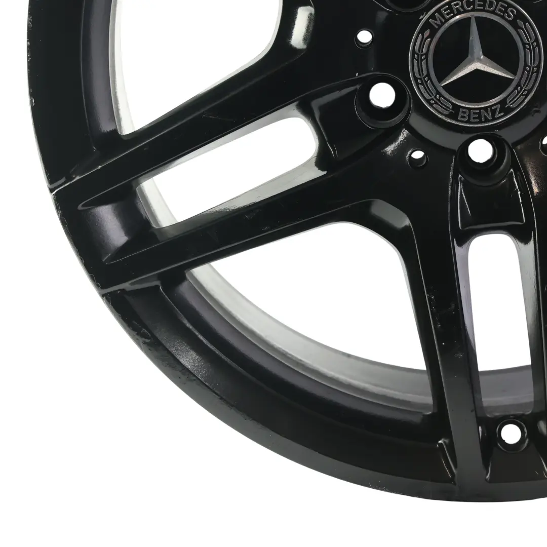 Mercedes W212 AMG Hinterrad Alu Felge Schwarz 5-Doppel Speiche 18" ET:54 9J - SKU A2124010400-5 - Teilenummer A2124010400
