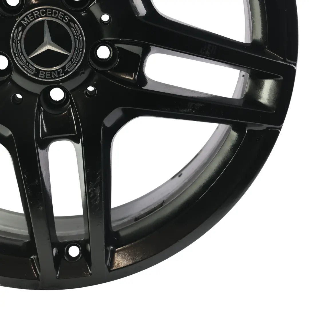 Mercedes W212 AMG Cerchione Lega Posteriore Nero 5 Doppia Razza 18" ET:54 9J - SKU A2124010400-5 - Numero di parte A2124010400