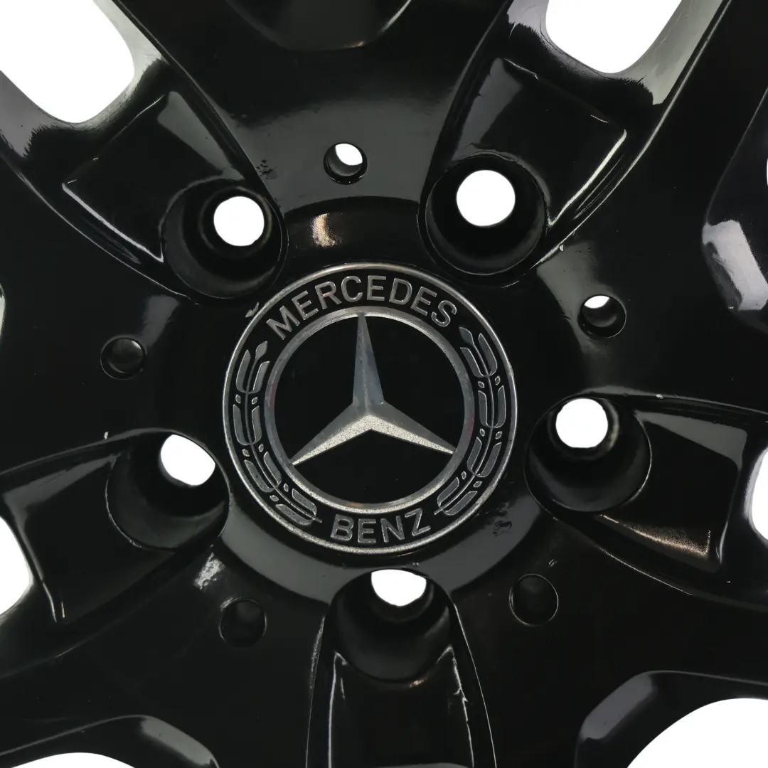 Mercedes W212 AMG Rear Wheel Alloy Rim Black 5-Double Spoke 18" ET:54 9J - SKU A2124010400-5 - Part number A2124010400
