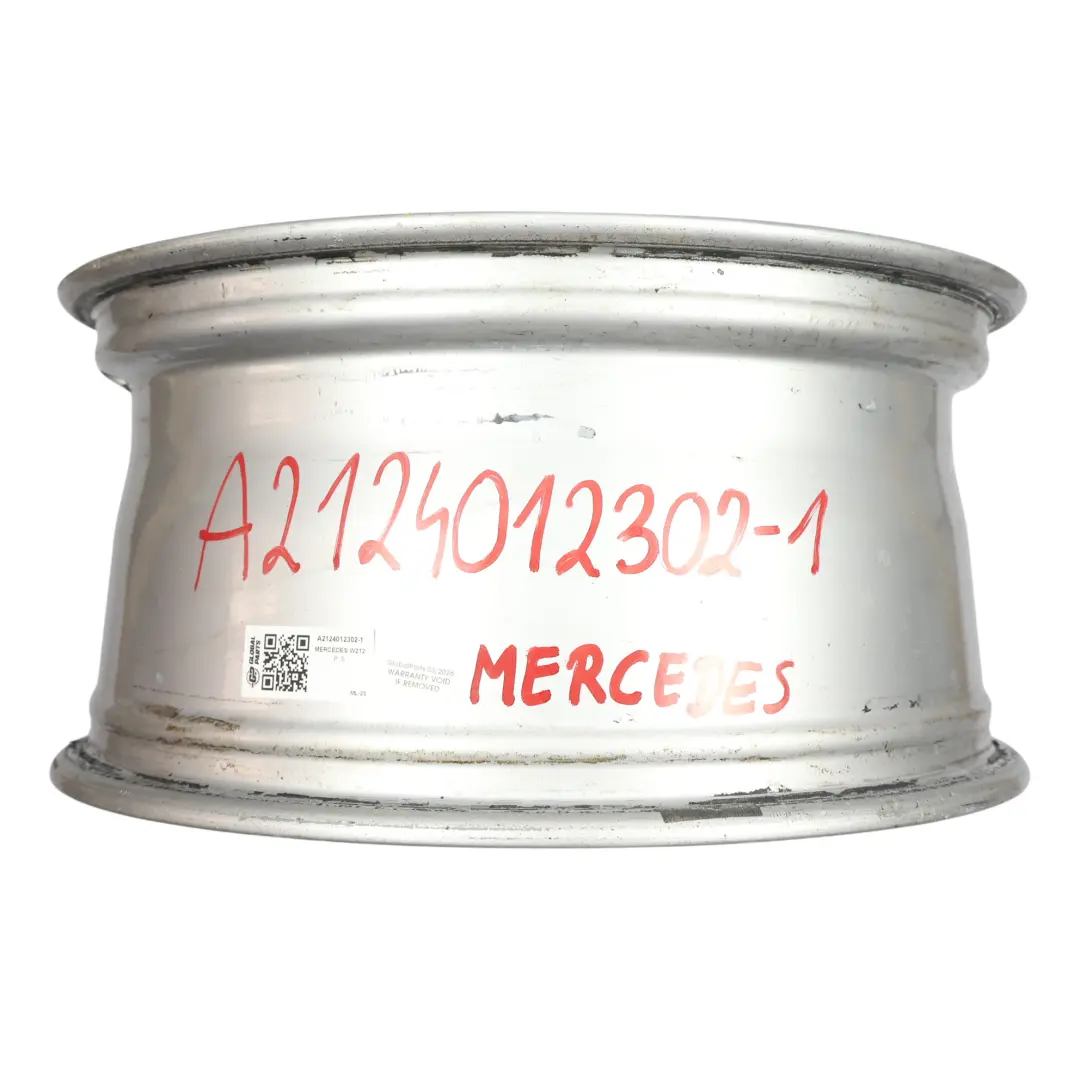 Mercedes W212 Rear Axle Silver Alloy Wheel Rim 18" ET:48 8,5J - SKU A2124012302-1 - Part number A2124012302