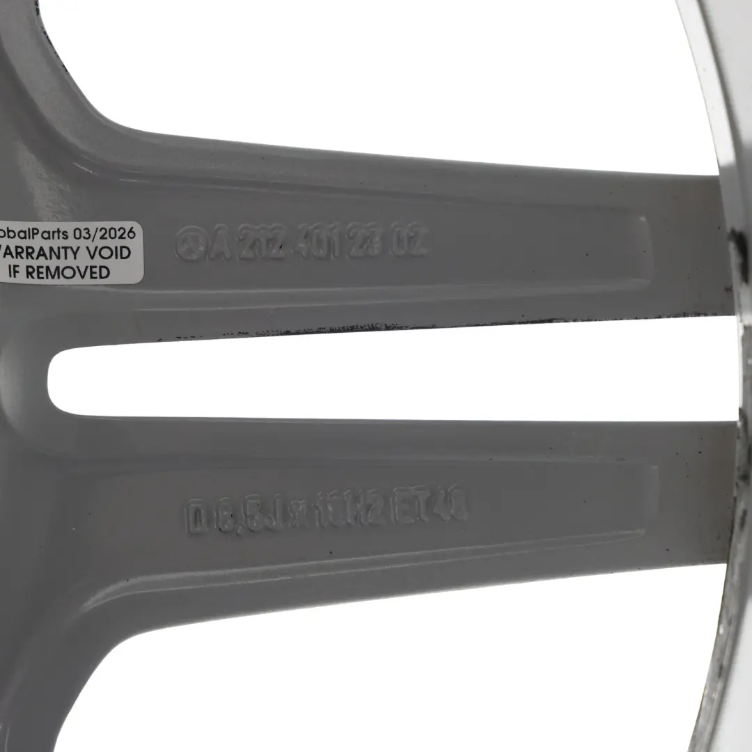 Mercedes W212 Hinterachse Silber Alufelge Felge 18" ET:48 8,5J - SKU A2124012302-3 - Teilenummer A2124012302