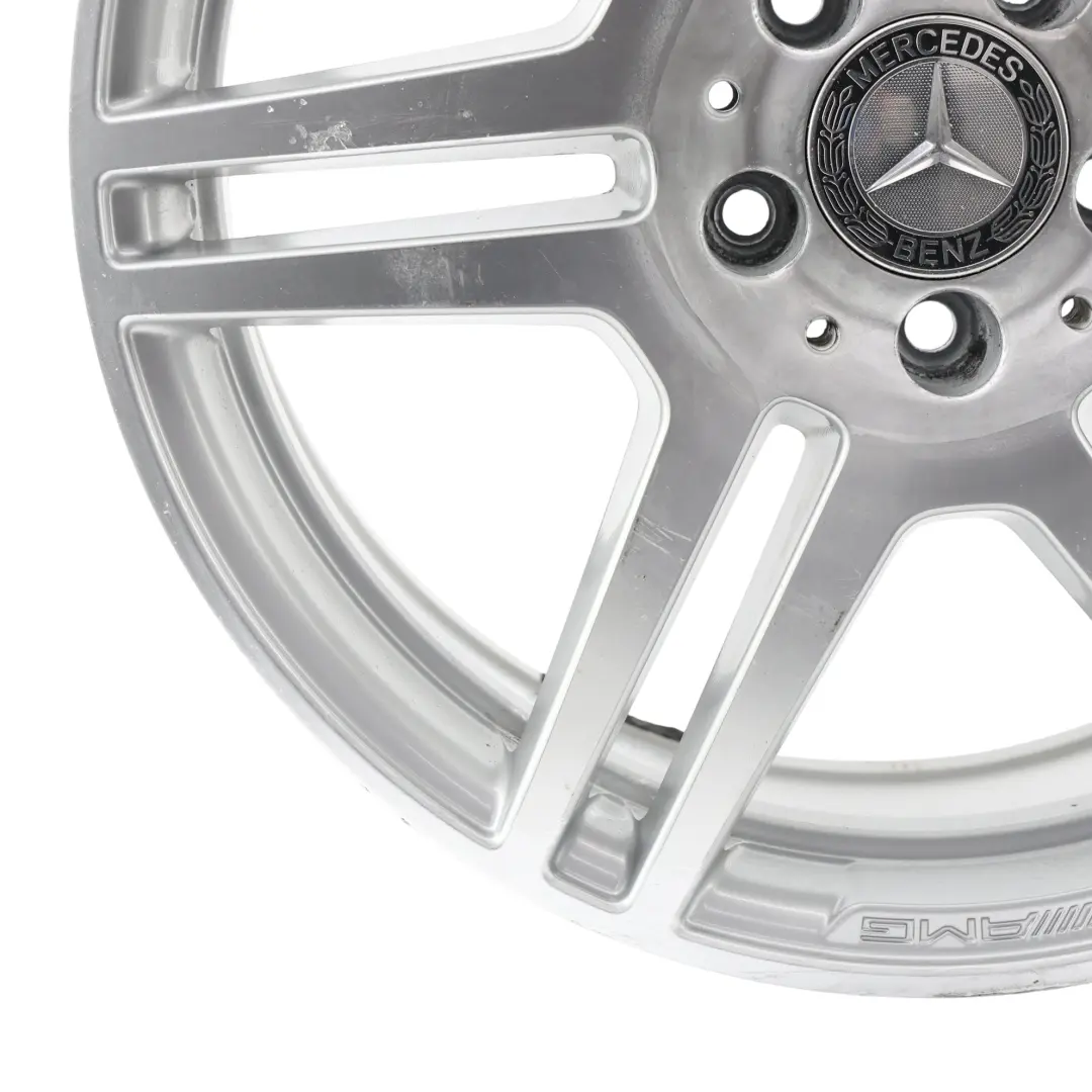 Mercedes W212 Rear Axle Silver Alloy Wheel Rim 18" ET:48 8,5J - SKU A2124012302-3 - Part number A2124012302