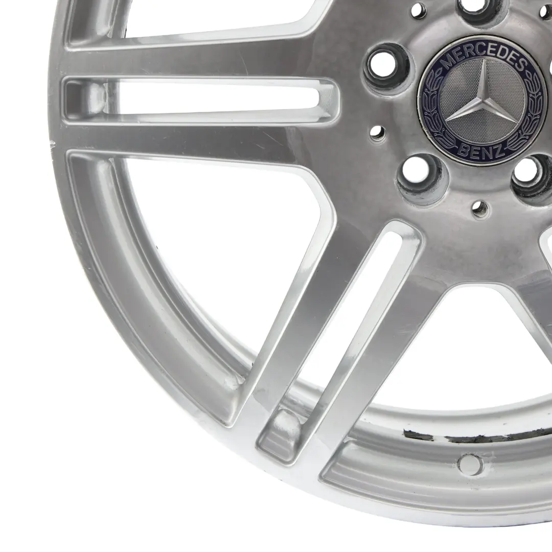 Mercedes W212 Rear Axle Silver Alloy Wheel Rim 18" ET:48 8,5J - SKU A2124012302-4 - Part number A2124012302