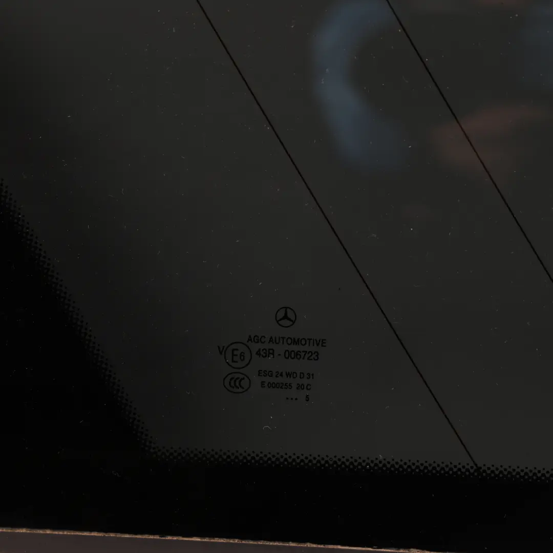 Mercedes S212 Rear Side Window Glass Tinted ESG Left N/S - SKU A2126701900 - Part number A2126701900