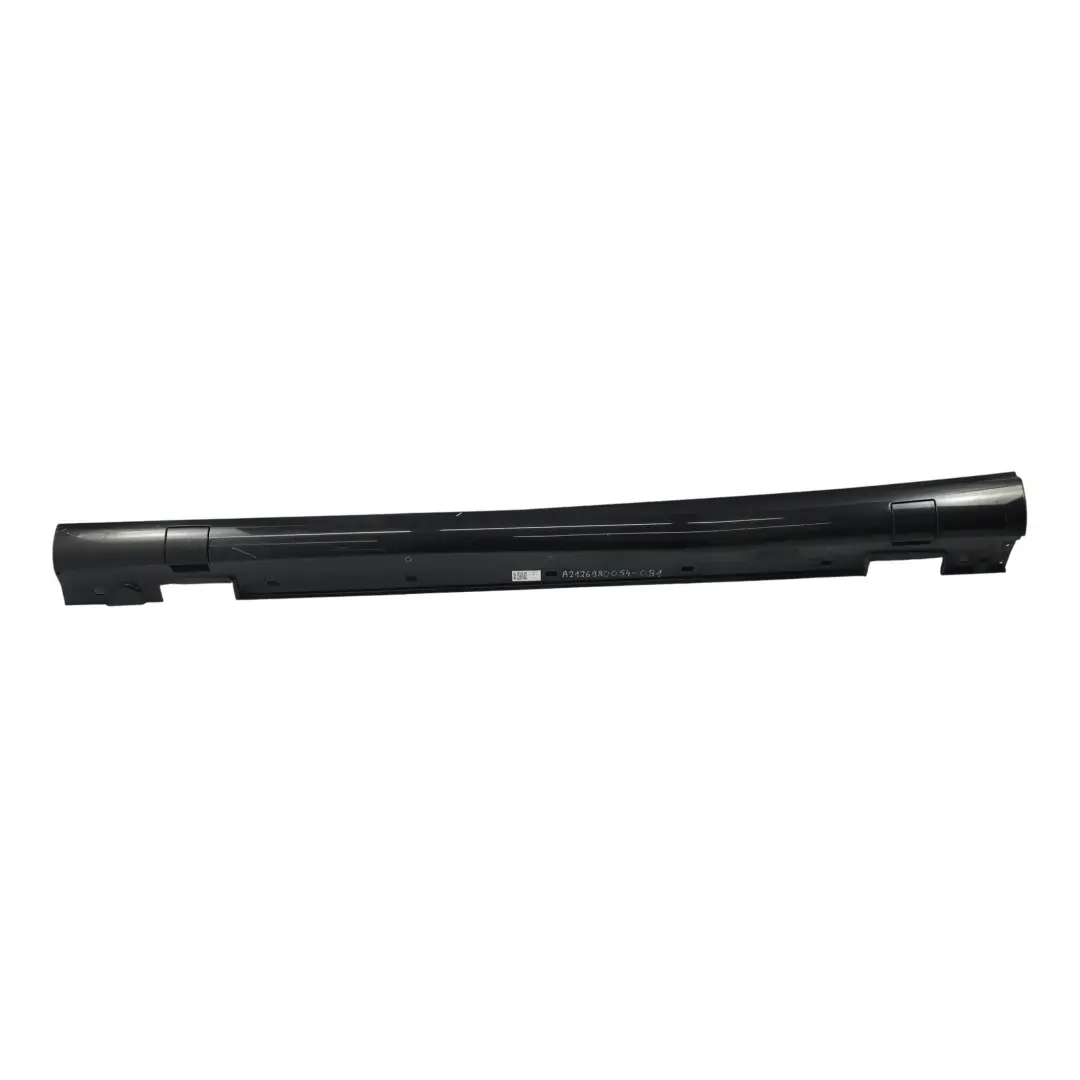 Mercedes W212 Side Skirt Door Sill AMG Left N/S Obsidian Black Metallic - 775 - SKU A2126980054-OB1 - Part number A2126980054