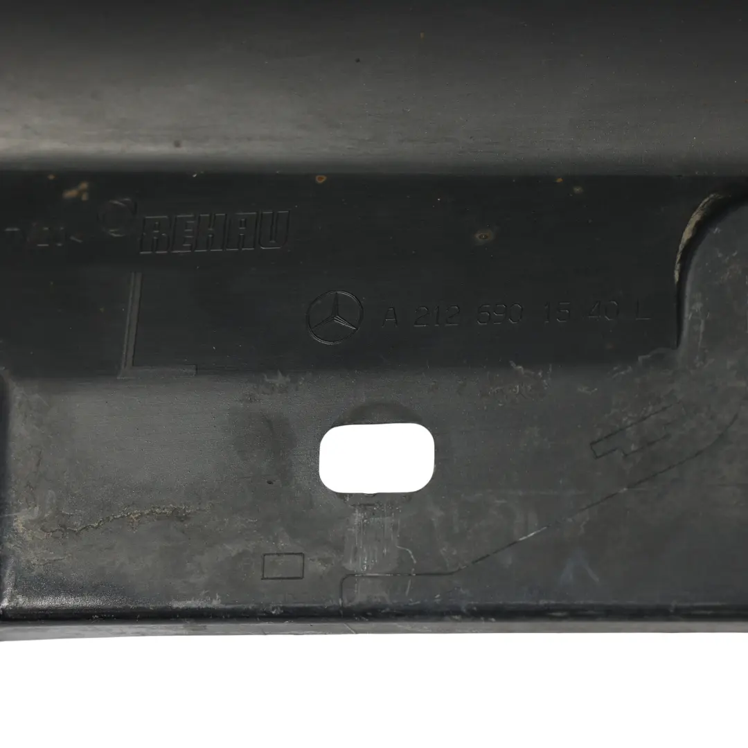 Side Skirt Door Sill AMG Left N/S Obsidian Black Metallic - 775 to Mercedes W212 with Part number A2126980054 Mercedes W212 Side Skirt Door Sill AMG Left N/S Obsidian Black Metallic - 775 - SKU A2126980054-OB1 - Part number A2126980054