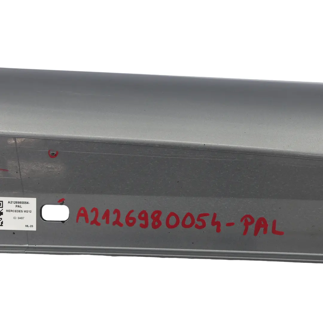 Mercedes W212 Side Skirt Door Sill AMG Left N/S Palladium Silver 792 - SKU A2126980054-PAL - Part number A2126980054
