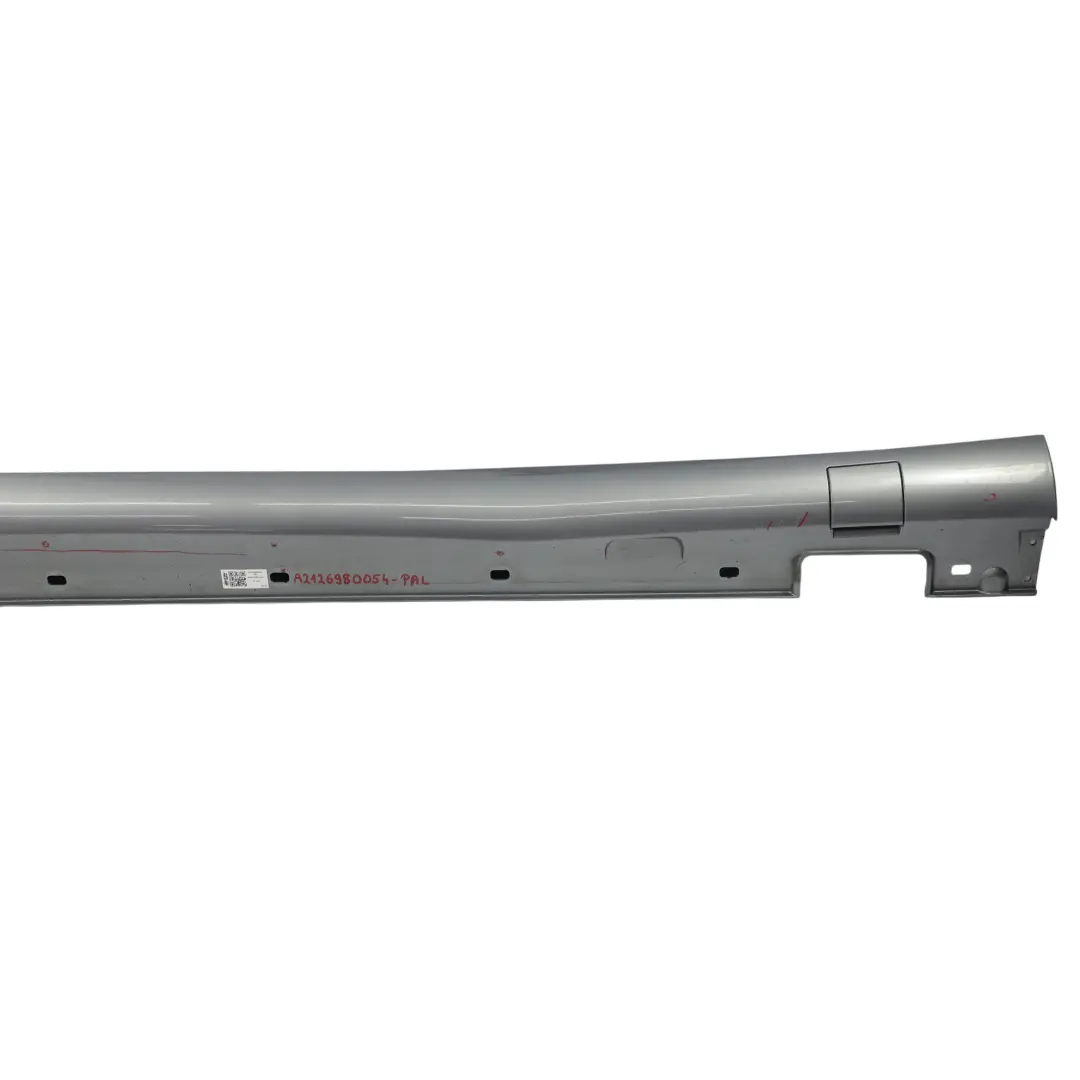 Mercedes W212 Side Skirt Door Sill AMG Left N/S Palladium Silver 792 - SKU A2126980054-PAL - Part number A2126980054