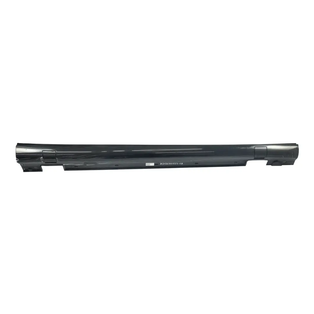Mercedes W212 Battitacco Porta AMG Destro Nero Obsidian Metallizzato 775 - SKU A2126981554-OB - Numero di parte A2126981554