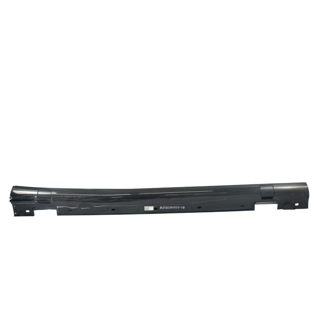 Mercedes W212 Battitacco Porta AMG Destro Nero Obsidian Metallizzato 775 - SKU A2126981554-OB - Numero di parte A2126981554