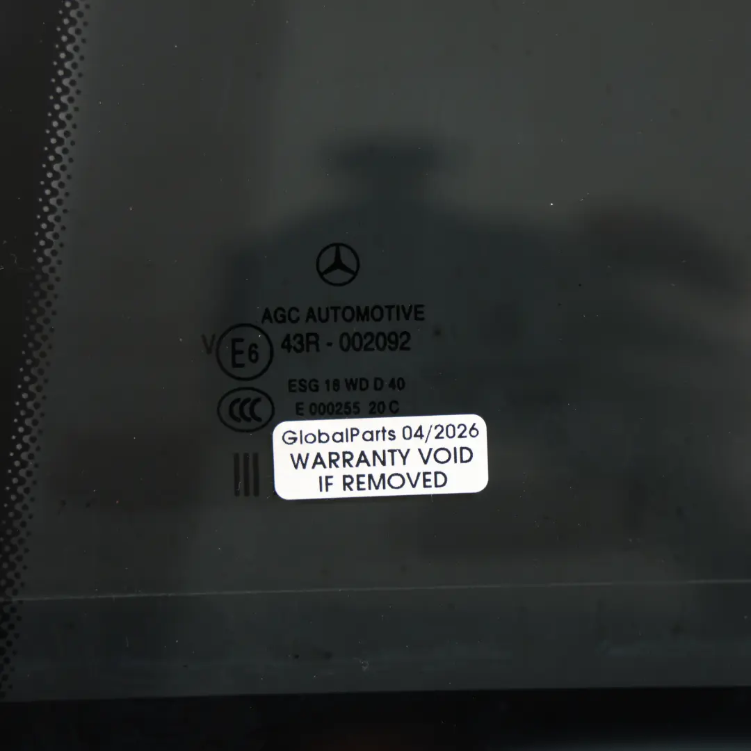 Mercedes S212 Estate Cristal Ventana Fija Puerta Trasera Izquierda - SKU A2127304300 - Número de pieza A2127304300