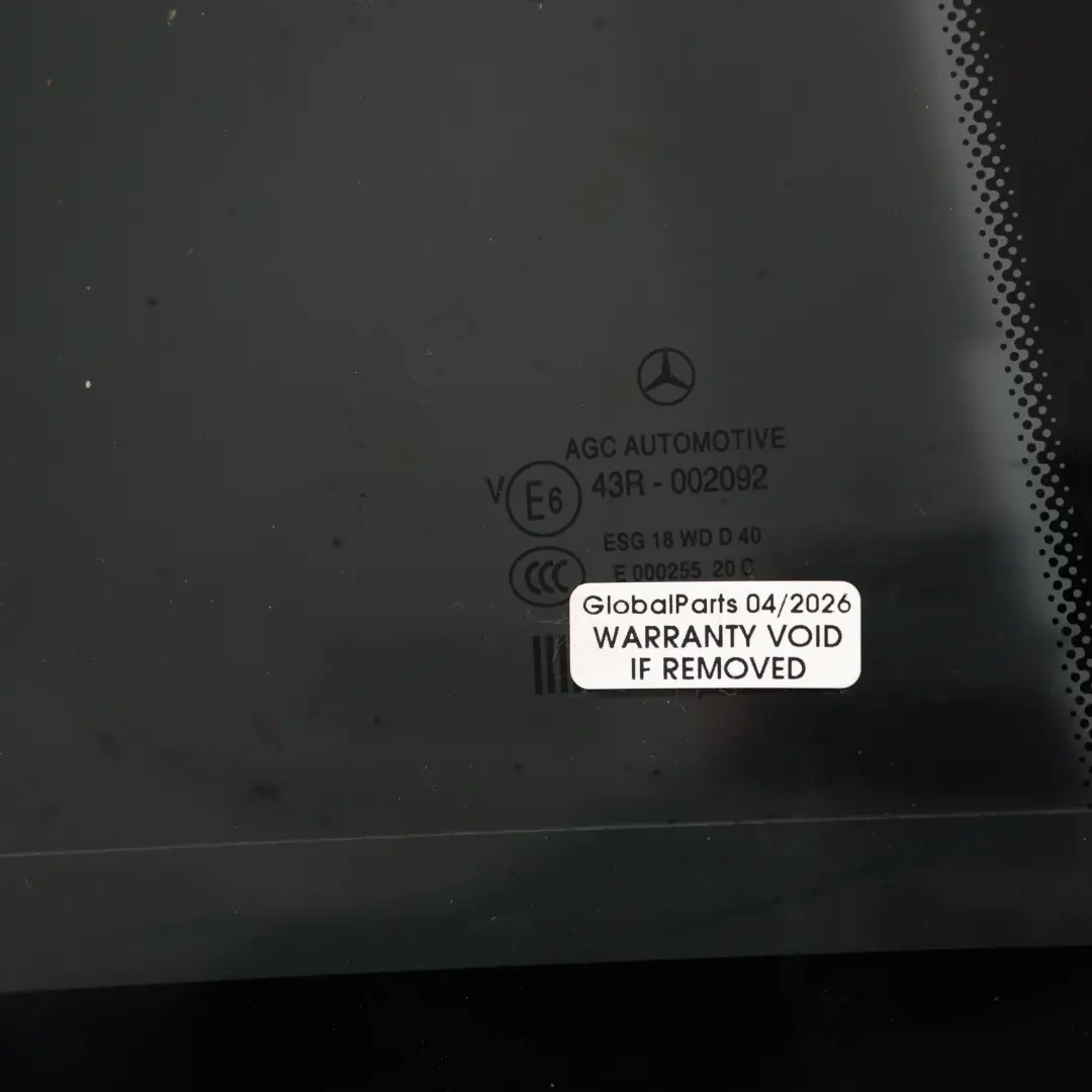 Mercedes S212 Estate Szyba Stała Tylnych Drzwi Prawy Tył ESG - SKU A2127304400 - Numer Części A2127304400