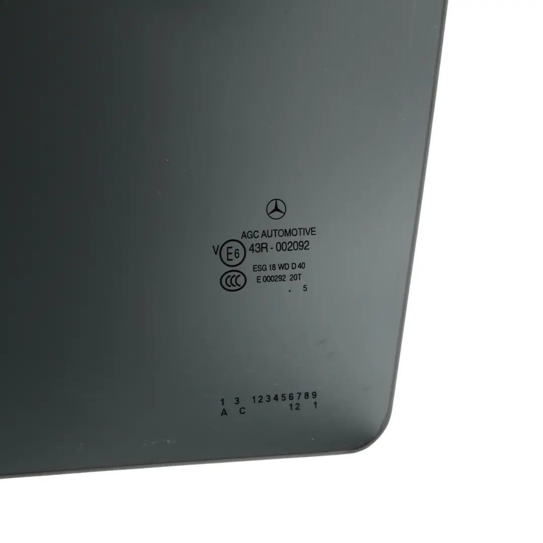 Door Side Window Glass Glazing Left N/S to Mercedes W212 Rear with Part number A2127351500 Mercedes W212 Rear Door Side Window Glass Glazing Left N/S - SKU A2127351500 - Part number A2127351500