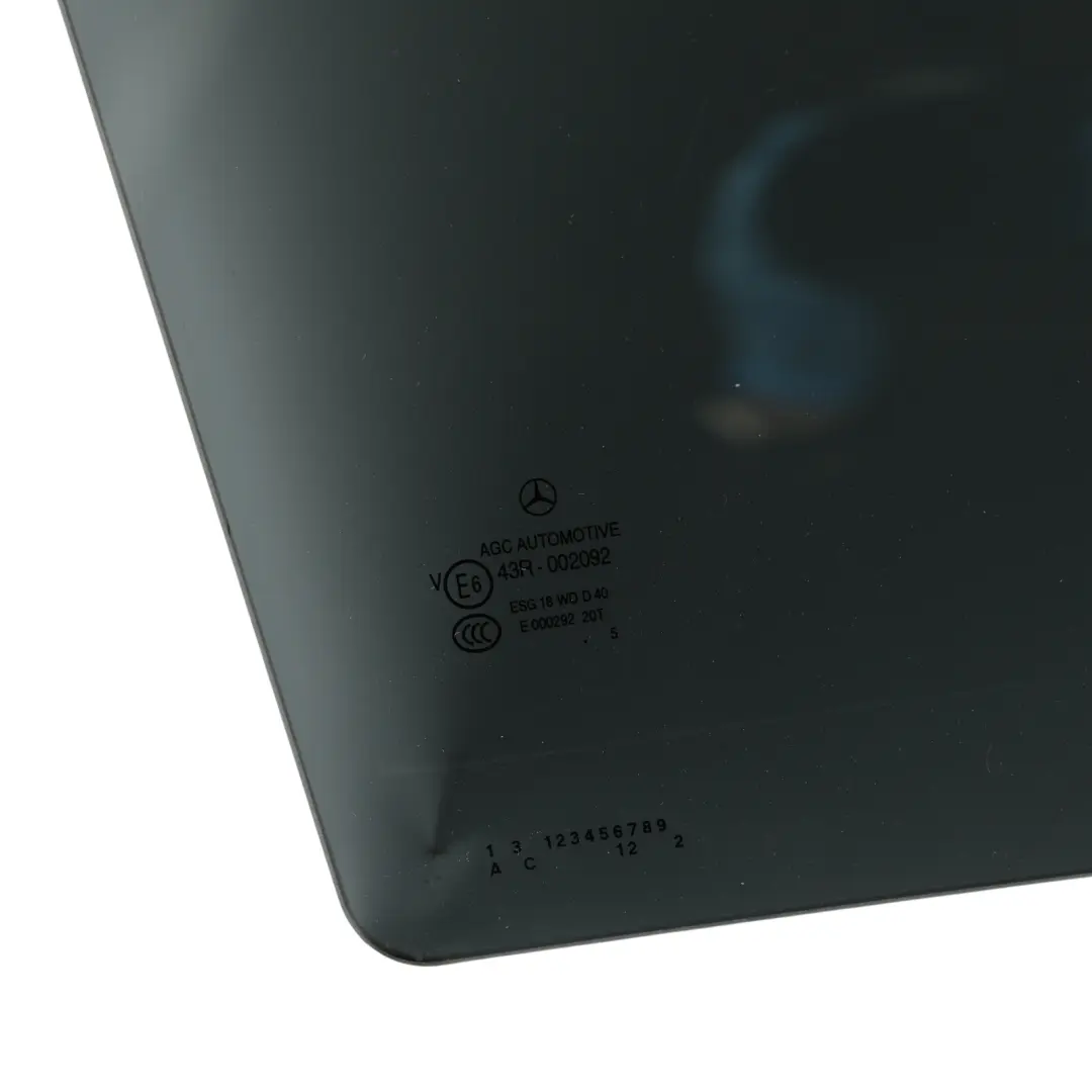 Door Side Window Glass Glazing Right O/S to Mercedes W212 Rear with Part number A2127351600 Mercedes W212 Rear Door Side Window Glass Glazing Right O/S - SKU A2127351600 - Part number A2127351600