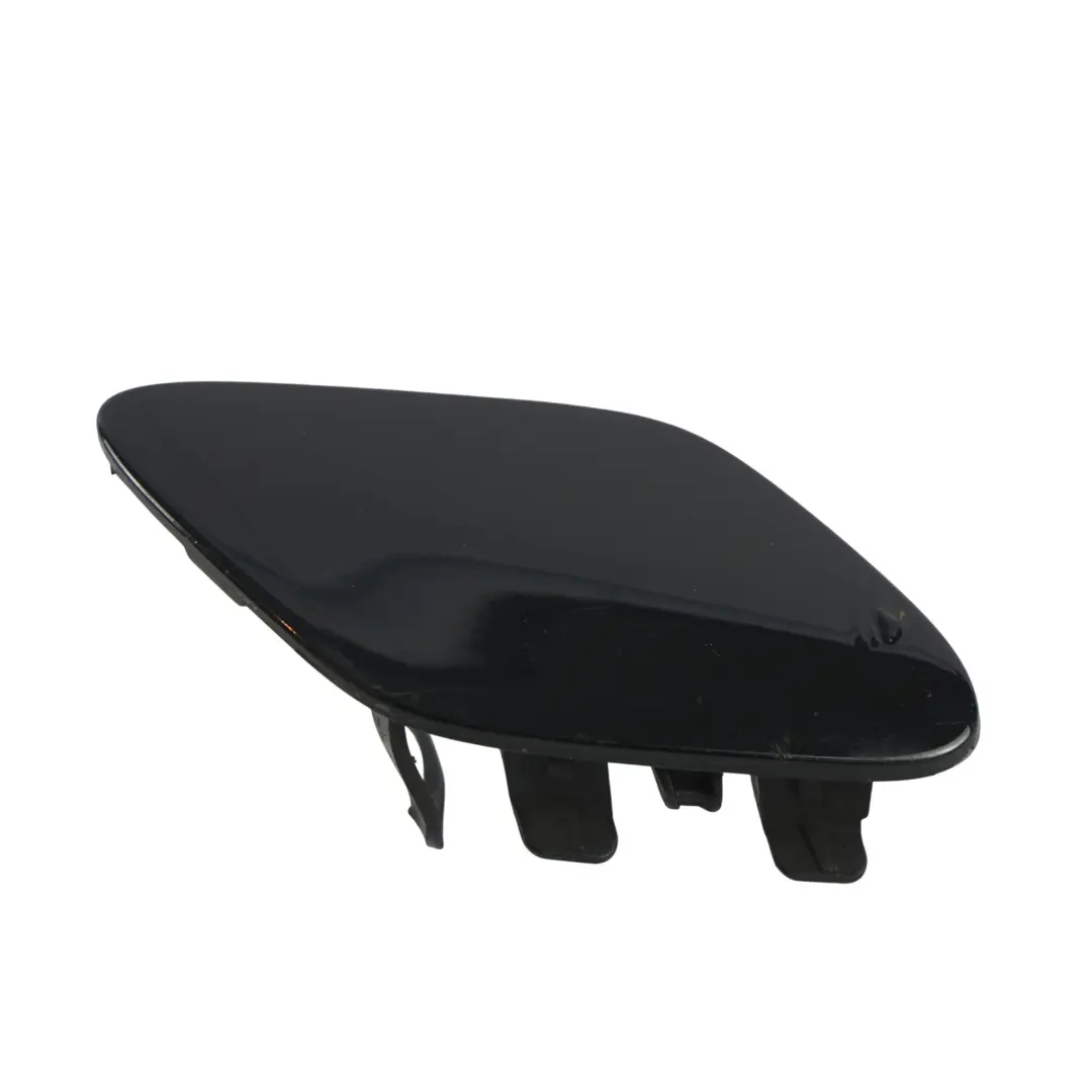 Front Bumper Tow Eye Cover Cap Obsidian Black - 197 to Mercedes W212 with Part number A2128852422 Mercedes W212 Front Bumper Tow Eye Cover Cap Obsidian Black - 197 - SKU A2128852422-OB - Part number A2128852422