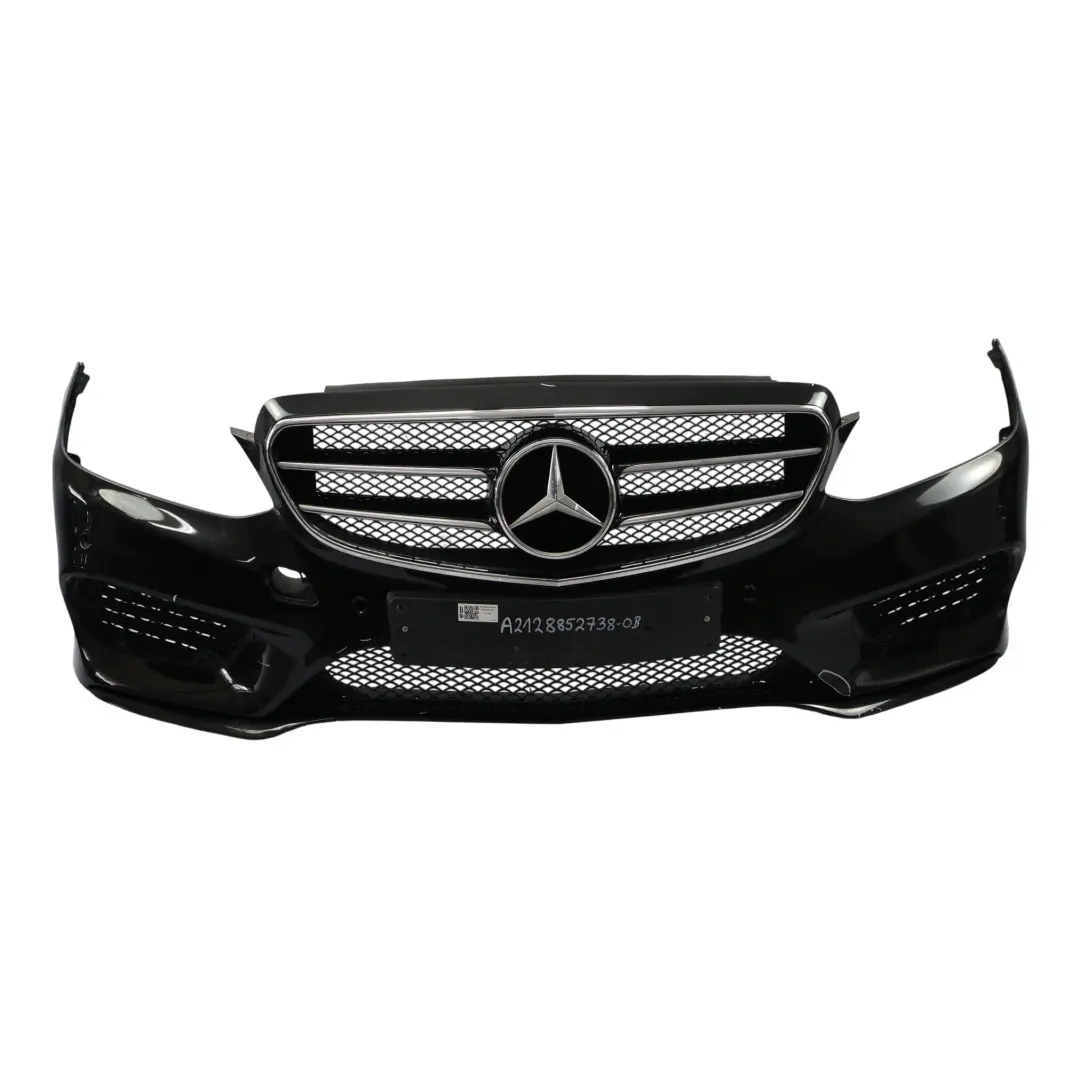 Front Bumper AMG Trim Panel Cover Obsidian Black Metallic - 197 to Mercedes W212 with Part number A2128852738 Mercedes W212 Front Bumper AMG Trim Panel Cover Obsidian Black Metallic - 197 - SKU A2128852738-OB - Part number A2128852738