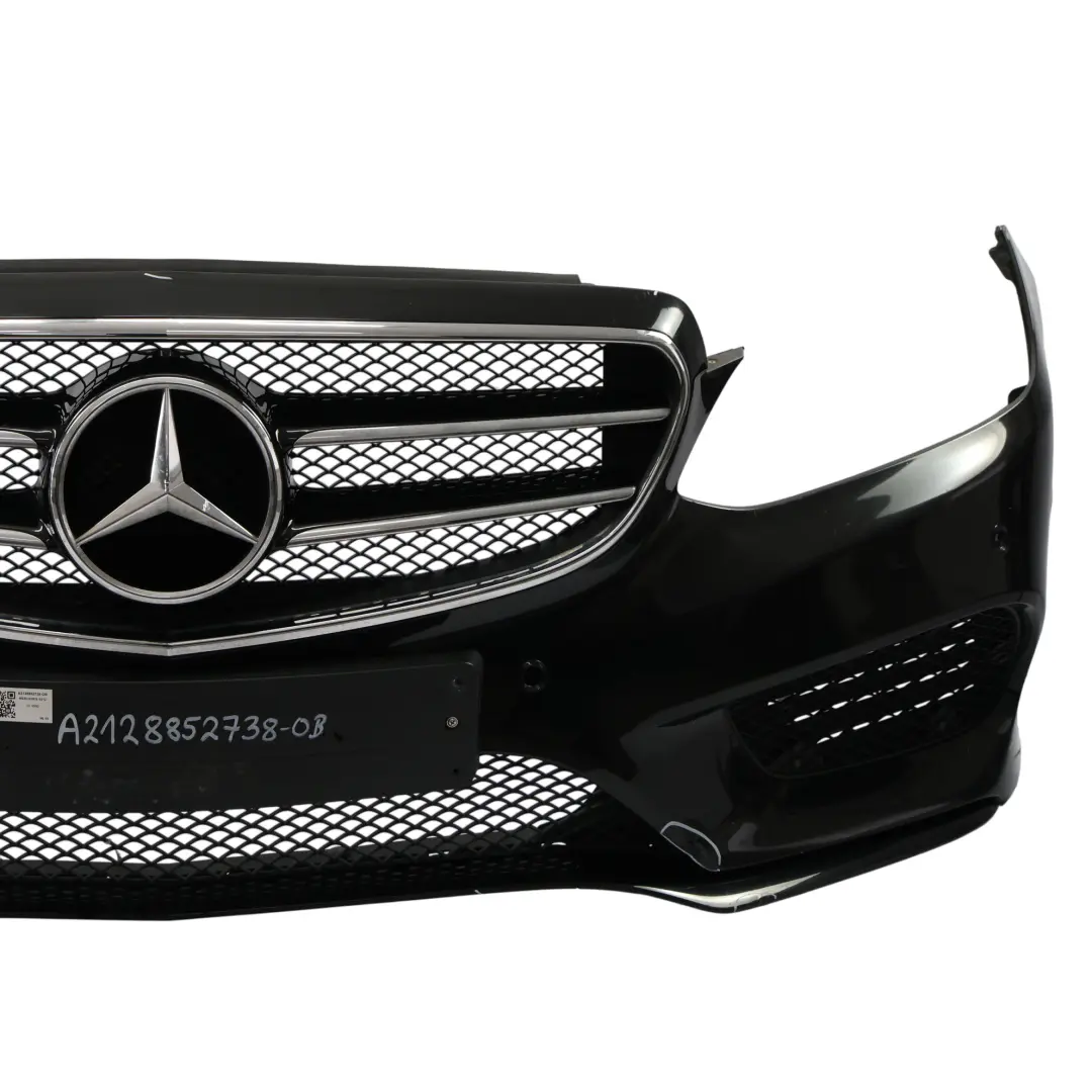 Mercedes W212 Zderzak Przedni AMG Obsidian Black Czarny Metalik - 197 - SKU A2128852738-OB - Numer Części A2128852738